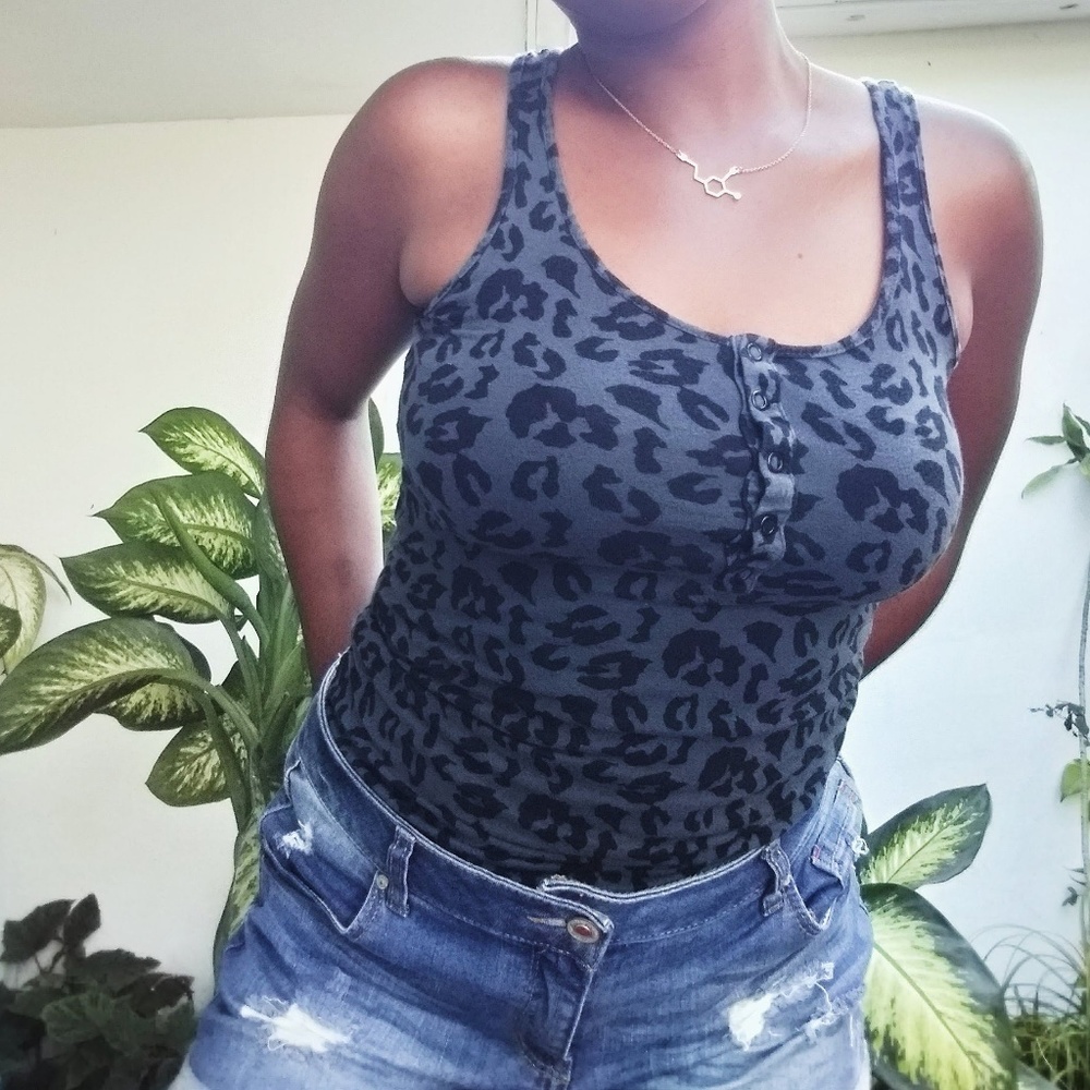 Cheetah Print Tank Top